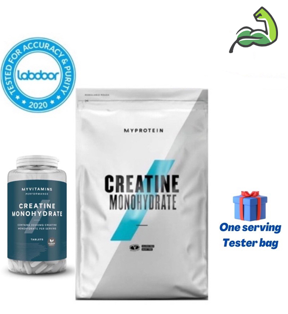 Both pouch and bottle of Myprotein Creatine Monohydrate