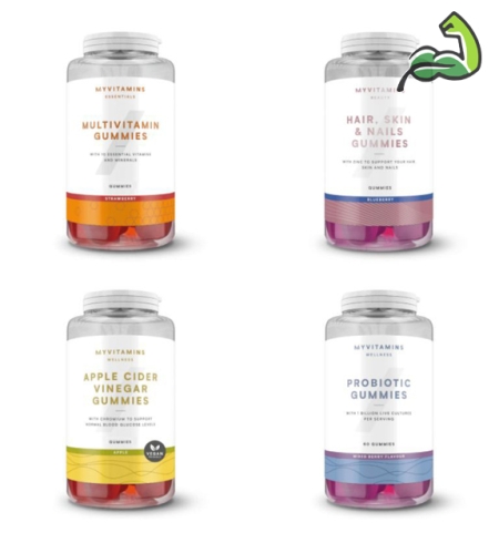 Variety of Myvitamins Gummies Vitamin flavors