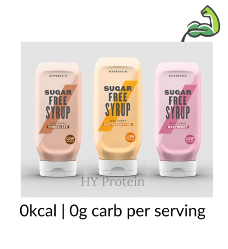 Variety of Myprotein Sugar-Free Syrup flavors